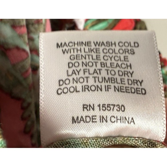 Jane & Delancey Pants XL‎ High Rise Wide Leg Jungle Tropical Flowy Resort NEW - Picture 10 of 10